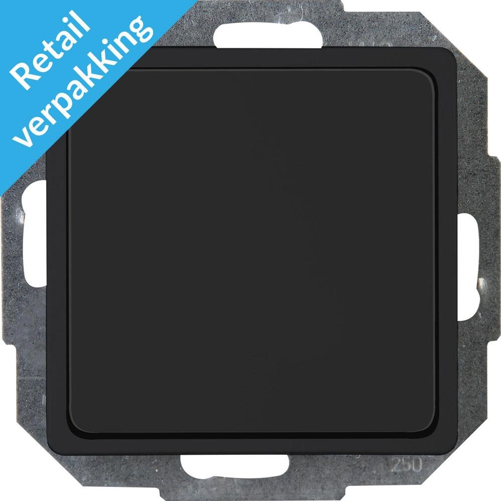 Kopp schakelwip controlevenster transparant HK07 Athenis zwart mat