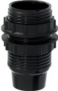 Enzo Lamphouder E14 met 2xring zwart - 6042260
