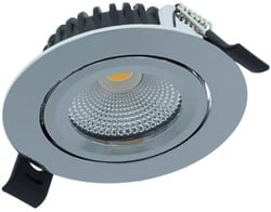 LED inbouwspot 5W 2700K 85mm 36gr rond verstelbaar chroom - LED4613