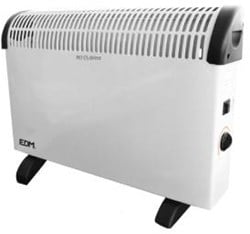 EDM Convectorkachel 2000W wit met thermostaat - 8676033