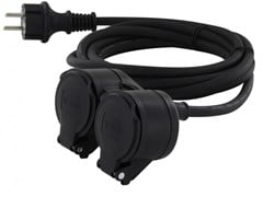 Chacon Verlengsnoer rubber tweeweg 3x1,5qmm 10m - 1167145