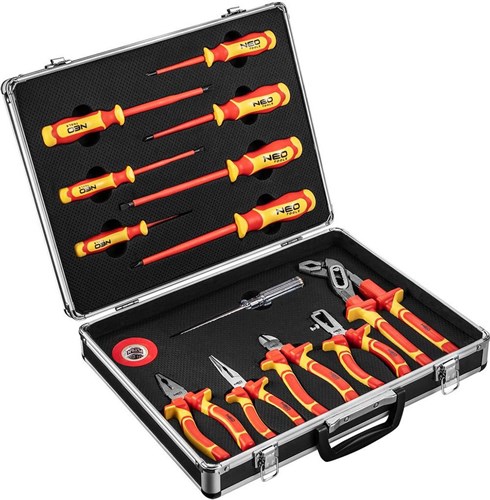 Enzo Neo gereedschapset 13 delig 1000v in koffer - 6460210 afbeelding