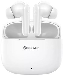 Denver Bluetooth draadloze earbuds compact + oplaadcase wit - 7120860