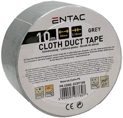 Entac Reparatietape 50mm rol 10m grijs - 4139552