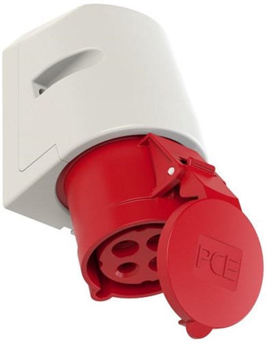 GP cee 4p/32a/400v opbouw wcd rood - 6313166