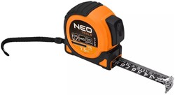 Neo | Rolmaat  Meetband | rubber | zwart | 7,5 meter - 25 mm - 6453144