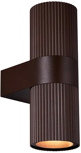 Enzo Wandlamp | Kyklop Ripple rond 2x GU10 roest IP54 - 4800961