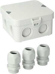 Enzo Attema Kabeldoos Attema AK1 + 3 wartels M25 IP65 - 4034022