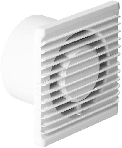 Enzo Orno badkamer - toilet ventilator wit 100mm + timer - 8611010 afbeelding