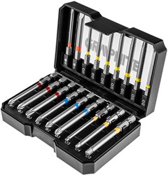 Graphite Bitset | 18-delig | In opbergbox extra lang - 6480223