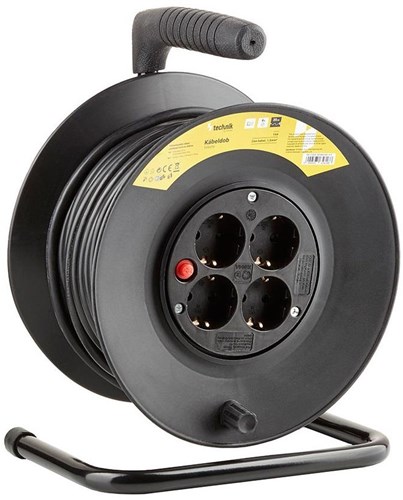 Enzo Technik kabelhaspel h05 3x1,5qmm 25m zwart - 1167272 afbeelding 1