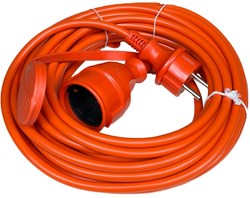 Verlengsnoer PVC oranje 2x1,5qmm 50m - 1167058
