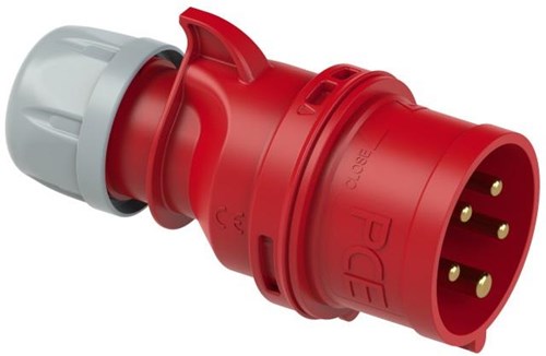 GP cee 5p/16a/400v stekker rood - 6313156