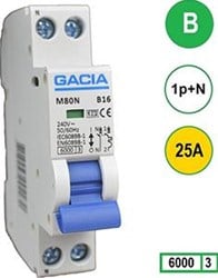 Enzo Gacia Installatieautomaat 25A B kar 2p GACIA - 4517814