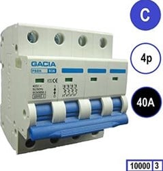 Enzo Gacia Installatieautomaat 63A. B kar 4p GACIA - 4517830