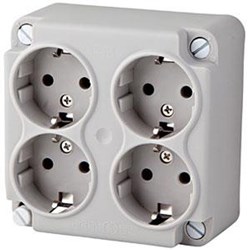 Enzo ABL Deksel kabeldoos uni ABL 4 x wcd - 4047880