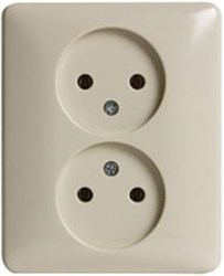 Peha Inbouw stopcontact PEHA dubbel creme - 4602012