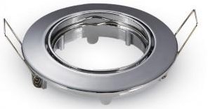V-Tac Inbouw spot verstelbaar 50mm rond chroom 5013320