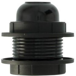 Enzo Lamphouder E27 zwart met 2 ringen 6043140