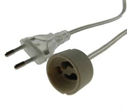 Enzo Halogeen lamphouder GU10 snoer 1,0 mtr 6043303