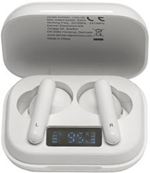 Denver Bluetooth draadloze earbuds + oplaadcase wit - 7120855
