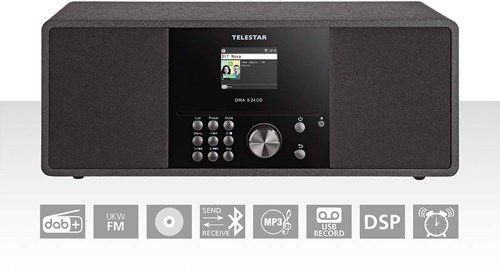 Telestar Telestar DIRA S 24 CD DAB+/FM Stereo Radio met CD-speler Zwart - 10-200-02