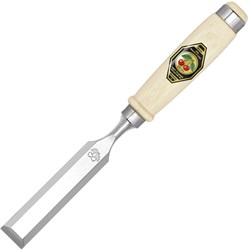 Kirschen Steekbeitel | snedeb. 10mm + 2 stalen klemgereedsch. | heft van wit beukenhout Ulm vorm | 1 stuk - 1001010 - 1001010
