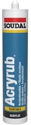 Soudal Acryrub | Acrylaatkit | Zwart | 310 ml - 102601