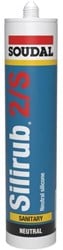 Soudal Silirub 2S | Sanitairkit | Alu-Wit Ral 9006 | 300 ml  - 104205