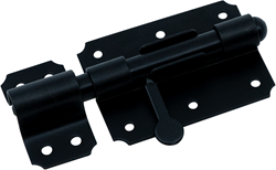 Waelbers Plaatgrendel 14-90x65mm zwart - 10 Stuk(s) - 105327.05