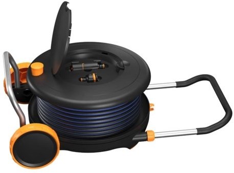 Fiskars Slanghaspel M met Wielen incl. 20 m Tuinslang – 1071639-3