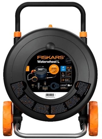 Fiskars Slanghaspel L met Wielen, incl. 30 m Tuinslang – 1071670-2