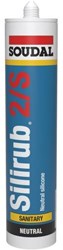 Soudal Silirub 2S | Sanitairkit | Zilvergrijs  | 300 ml  - 109034
