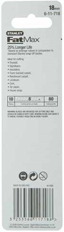 Stanley handgereedschap FatMax Reserve Afbreekmes 18mm (50 stuks) - 3-11-718-3