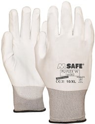 M-Safe Pu-Flex Werkhandschoen W  14-083 Wit, Xl - 11408310 - 11408310