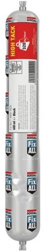Soudal Fix - All "High-Tack" | Lijmkit | Zwart | 600 ml - 114981