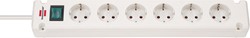 Brennenstuhl Bremounta stekkerdoos 6-voudig wit 3m H05VV-F 3G1,5 - 1150650326