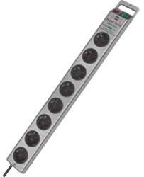 Brennenstuhl Stekkerdoos | 8 Gats | 63 cm | 2,5 m | Zilver | 1153340318 - 1153340318