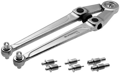 Facom module 6 anti-slip steekringratelsleutels, grote maten - MOD.467BXLPB