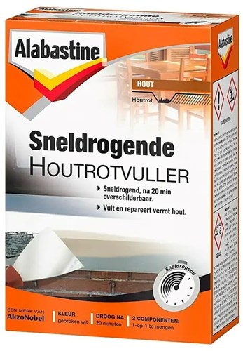 Alabastine Sneldr. Houtrotvuller (2K) 465Gr - 5161932 