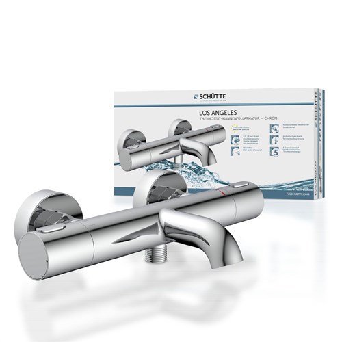 Schutte LOS ANGELES Thermostatische badkraan | Chroom – 33190