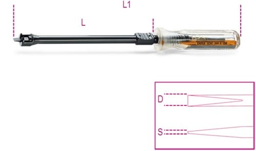Beta Klemschroeven-draaiers voor sleufschroeven 1250 3X125 - 012500030