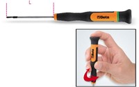 Beta Micro-schroevendraaiers voor Phillips® kruiskopschroeven 1257PH 00 - 012570060