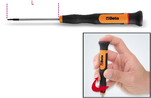Beta Micro-schroevendraaiers voor Torx® schroeven 1257TX 10 - 012570080