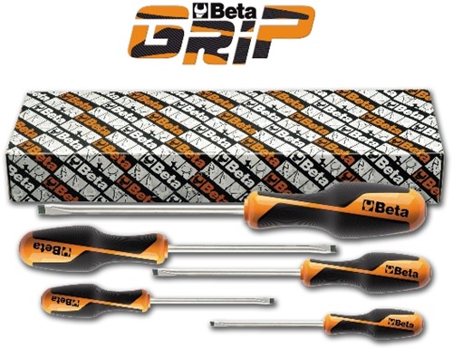 Beta 5-delig set schroevendraaiers voor sleufschroeven (art. 1264) 1264/S5 - 012640305