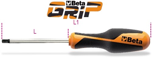 Beta Schroevendraaier met binnenzeskant 1265ES 2,5 - 012650025