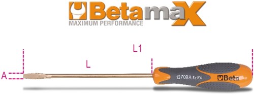 Beta Vonkvrije schroevendraaiers voor sleuf schroeven 1270BA 10X250 - 012700810