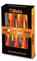 Beta 1273MQF/D6 Set van 6 dunne schroevendraaiers - 012730606 012730606