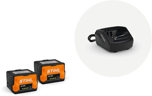 Stihl AK 20 Accumulator Starter Set PLUS (2x 4.0Ah accu + lader) - 45200075903