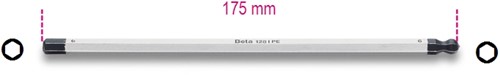 Beta Omkeerbare schroevendraaier klingen voor inbus schroeven 1281PE 4 - 012810344